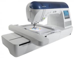 11461: Brother Innovis RNV1200 143 Stitch Sewing 5x7 Embroidery Machine, USB & Card Ports, 3 Fonts, 10BH, Threader & Trim, Knee Lever (Babylock Ellure)
