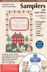Sudberry House D6400 Samplers Plus Quilt Labels Cross Stitch Embroidery Design Multi-Formatted CD