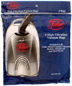 Fuller Brush, Canister ,Paper Bags,- 6 pack, for Fuller Brush ,FB-SSCAN, Pure Suction, Canister Vacuum Cleaners