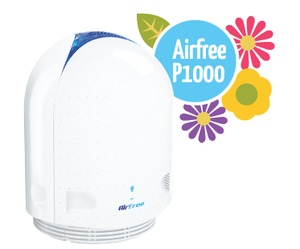 Airfree, P-1000, Totally Silent, Ozone Free, Air Purifier, Cleaner, 400ºF, 250ºC, Ceramic, Incinerater, Destroys Airborne, Organisms, 3Lb, No Filter, 450 Sq Ft