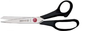 Mundial M660 Premium Stainless Lightweight Dressmaker Scissors, Knife Edge Shears, 8.5" Full Length, 3 5/8" 92mm Cut length, Matte Black Poly Handles