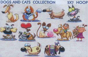 Smartneedle Dogs And Cats Embroidery Designs Multi-Formatted on CD