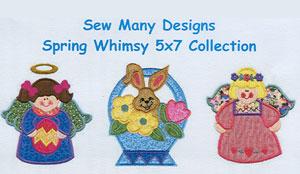 Sew Many Designs Spring Whimsy Applique Designs Multi-Formatted CD