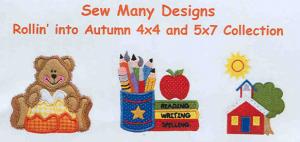 Sew Many Designs Rollin' Into Autumn Applique Designs Multi-Formatted CD