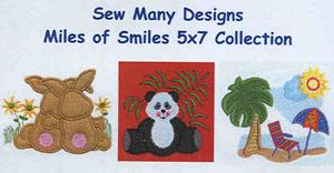 Sew Many Designs Miles Of Smiles Applique Designs Multi-Formatted CD