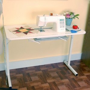 Arrow, 98601, gidget, 1, table, Sewing, Sew, Much, More, Craft, Hobby, Embroidery, Serger, Machine, Portable, 40, 20, 28, Folding, Steel, Leg, Fully, Assembled, 7, 3/8, 17.5, Cut, out