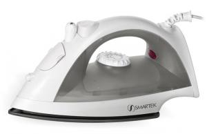 Smartek ST-1200 Steam, Burst & Dry Iron ST1200, 10.5x5.5x4.5", 1200W, Titanium Coated Non Stick Soleplate, Variable Temperature, Water Spray Mist