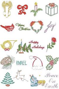 Down Home Dreams 125 Christmas in Satin Embroidery Designs Floppy Disk