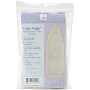 59"X20" -PRESS-MATE, June Tailor JT150 PressMate 54" Ironing Board Cotton Grid Cover 54x20”