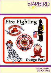 Starbird Embroidery Designs Fire Fighting Design CD Pack