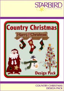 Starbird Embroidery Designs Country Christmas Design Pack