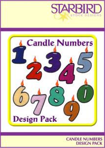 Starbird Embroidery Designs Candle Numbers Design Pack