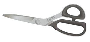 Kai 7240-AS, 9.5" Inch, Commercial Bent Trimmers, Heavy Duty Steel, Scissor, Serrated, Shears, Soft Handles, Even cuts through Kevlar!