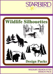 Starbird Embroidery Designs Wildlife Silhouettes Design Pack