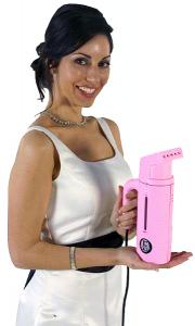 Jiffy, 1901, Pink, Esteam, Personal, Handheld, Garment, Fabric, Steamer, Travel, Embroidery, USA Made, 600 Watts, Helps Clean, Freshen, Remove Odors, Wrinkles