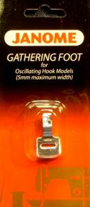 Janome 3, 200124007 Gathering Foot for 5mm zig zag width machines