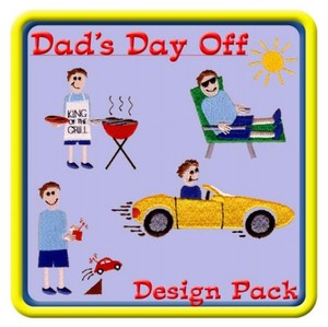 Starbird Embroidery Designs Dad's Day Off Design Pack
