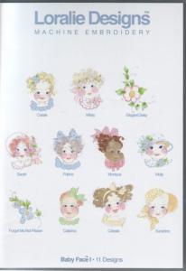 Loralie Embroidery Designs Baby Face I - Multi-Formatted CD 50% Off Half Price