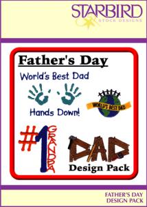 Starbird Embroidery Designs Father's Day Design Pack