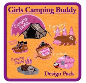 Starbird Embroidery Designs Girls Camping Buddy Design Pack