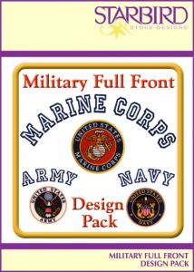 Starbird Embroidery Designs Military Full Front Design Pack