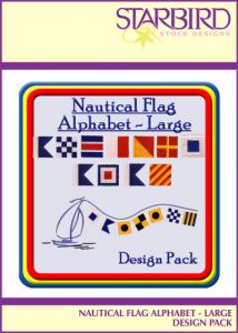 Starbird Embroidery Designs Nautical Flag Alphabet Large Design Pack