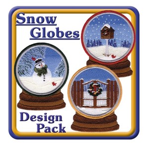 Starbird Embroidery Designs Snow Globes Design Pack