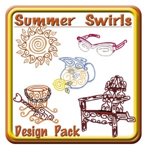 Starbird Embroidery Designs Summer Swirls Design Pack
