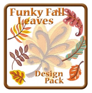 Starbird Embroidery Designs Funky Fall Leaves Design Pack