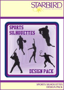 Starbird Embroidery Designs Sports Silhouettes Design Pack