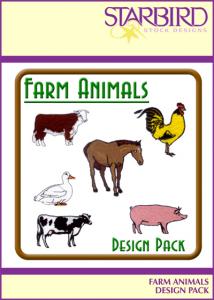 Starbird Embroidery Designs Farm Animals Design Pack