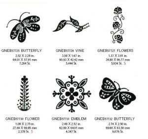 Great Notions 1570 Black and White Fashion Embroidery Designs Multi-Formatted CD