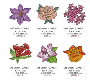 Great Notions 1579 Mini Floral Embroidery Designs Multi-Formatted CD