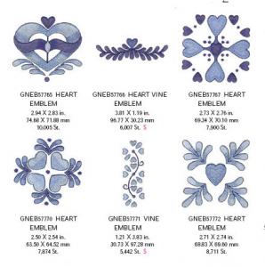 Great Notions 1582 True Blue Embroidery Designs Multi-Formatted CD