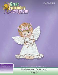 Great, Notions, 111595, The, Morehead, Collection, 3, Holly, Babes, Angel, Multi, Formatted, CD, Embroidery, Design