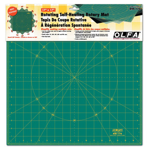 14573: Olfa RM-17S Spinning Rotary Rotating Cutting Mat 17x17" Inches Square