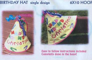 Smartneedle Designs 6 X 10 Happy Birthday Hat Multi-Formatted CD