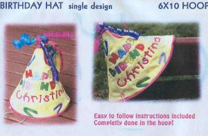 Smartneedle Designs 6 X 10 Happy Birthday Hat  Multi-Formatted CD