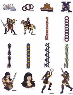 Husqvarna Viking Xena: Warrior Princess(TM) Embroidery Card for #1 Plus