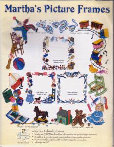 Martha Pullen Martha's Picture Frames Embroidery Designs Multi-Format CD