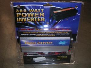 CHT300W 300W Power Inverter Converts 12 Volt DC into Two 110 Volt Outlets