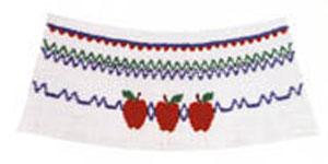 Ellen McCarn EM164, Apple-Jack Smocking Plate Pattern in Colors