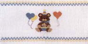 Ellen McCarn Birthday Bear  Smocking Plate