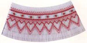 Ellen McCarn EM077 Camille Smocking Plate, Color Pattern