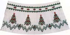 Ellen McCarn, EM094, Christmas Trees, Smocking Plate, Color Pattern