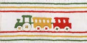 Ellen McCarn EM156 Jenksy's Train, Color Smocking Plate