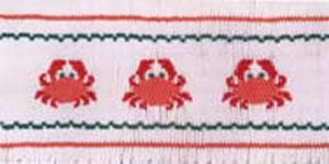 Ellen McCarn EM061 Kiawah Crabs Smocking Plate