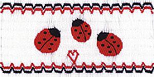 Ellen McCarn Ladybug Family Smocking Plate