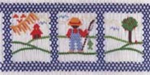 15730: Ellen McCarn EM005 Pete Fishing Smocking Plate