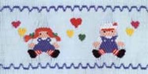 Ellen McCarn  Raggedy Friend Smocking Plate